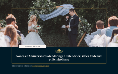 Noces et Anniversaires de Mariage : Calendrier, idées Cadeaux et Symbolisme